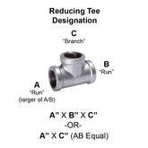 GALVANIZED REDUCING TEE